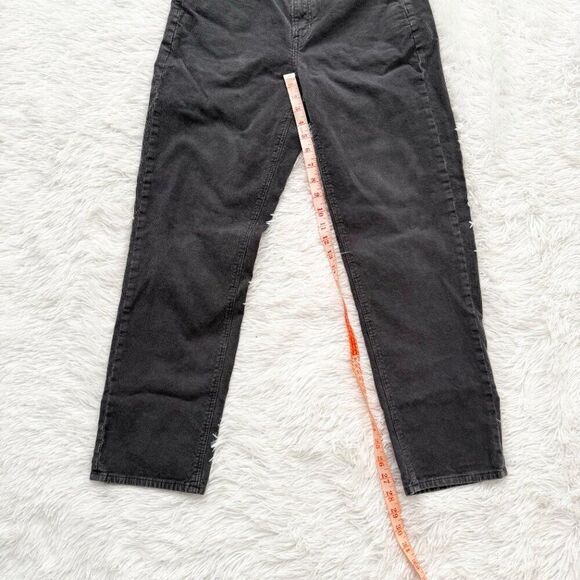 Women American Eagle High Rise Straight Leg Jeans Smoke Gray 6 Regular - Picture 3 of 8